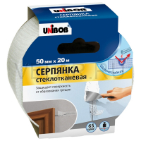 Серпянка 50мм х 20м, (картонная уп.) UNIBOB (14373